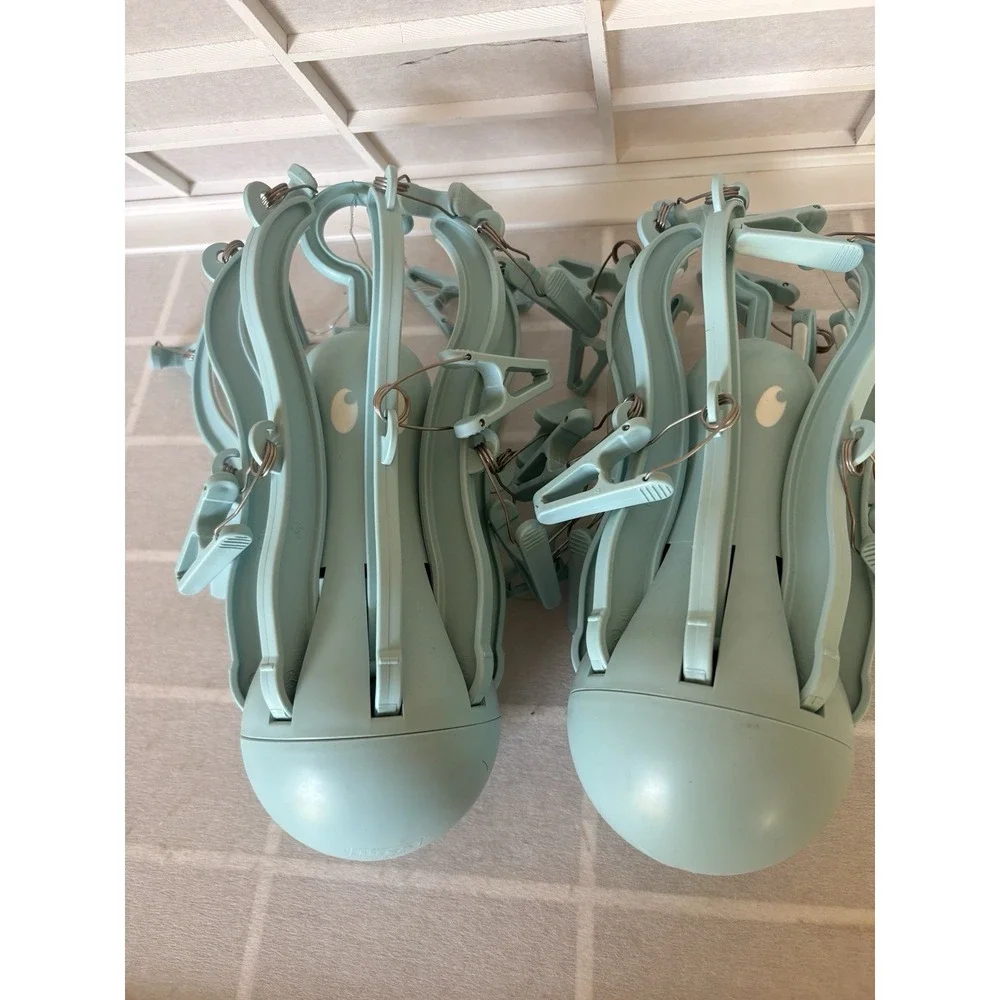 Lot Of 2 Pressa Laundry Hanging 16 Clothes Clips Turquoise IKEA Teacher Art Clas